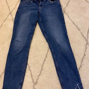 Old Navy Fringe Bottom Rockstar Skinny Jeans